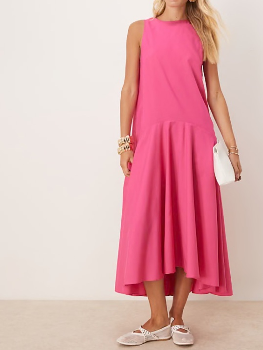 ASOS Design Pink Flowy Dress size 10